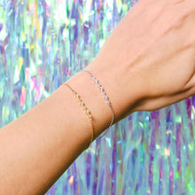 Load image into Gallery viewer, Ceejayeff Thin white and yellow gold and diamond bracelets