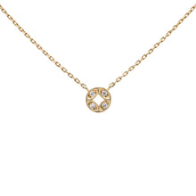 Load image into Gallery viewer, Ceejayeff circle Marq diamond necklace in yellow gold