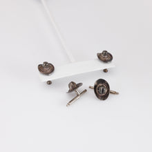 Load image into Gallery viewer, Cowboy Hat Earring &amp; Cuff Link Set