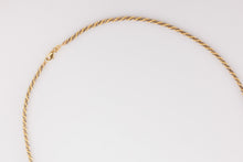 Load image into Gallery viewer, Two-Tone Twisted Rope Chain Necklace
