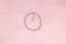 Load image into Gallery viewer, Lapis Mini Chain Bracelet