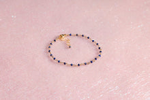Load image into Gallery viewer, Lapis Mini Chain Bracelet