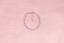 Load image into Gallery viewer, Pink Tourmaline Mini Chain Bracelet
