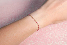 Load image into Gallery viewer, Pink Tourmaline Mini Chain Bracelet