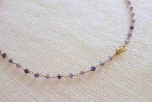 Load image into Gallery viewer, Amethyst Chain Necklace