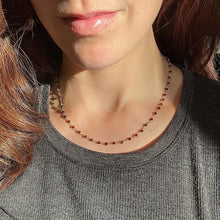 Load image into Gallery viewer, Garnet Chain Necklace