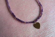 Load image into Gallery viewer, Amethyst Heart Necklace