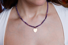 Load image into Gallery viewer, Amethyst Heart Necklace