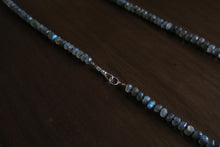 Load image into Gallery viewer, Labradorite Knotted Opera Length Necklace