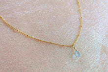 Load image into Gallery viewer, Blue Topaz Briolette Necklace