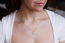 Load image into Gallery viewer, Blue Topaz Briolette Necklace