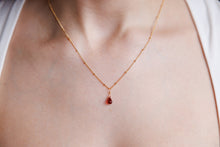 Load image into Gallery viewer, Garnet Briolette Necklace