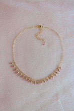 Load image into Gallery viewer, Pink Tourmaline Fringe Necklace