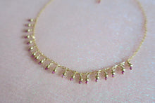 Load image into Gallery viewer, Ruby Fringe Necklace