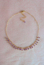 Load image into Gallery viewer, Amethyst Fringe Necklace