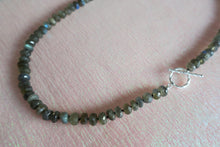 Load image into Gallery viewer, Labradorite Knotted Necklace