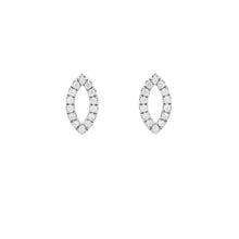 Load image into Gallery viewer, Ceejayeff diamond Marq stud earring in white gold