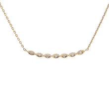 Load image into Gallery viewer, Ceejayeff Marq strand diamond bar necklace in yellow gold
