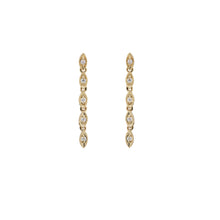Load image into Gallery viewer, Ceejayeff multi Marq diamond dangle earring in yellow gold